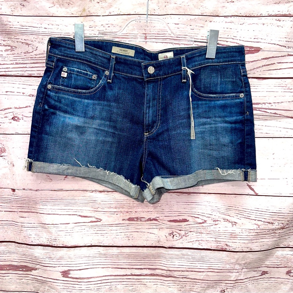 Adriano Goldschmied The Hailey Ex-Boyfriend Roll-Up Denim Shorts Size 32
